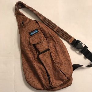 KAVU Rope Sling Bag in Topo